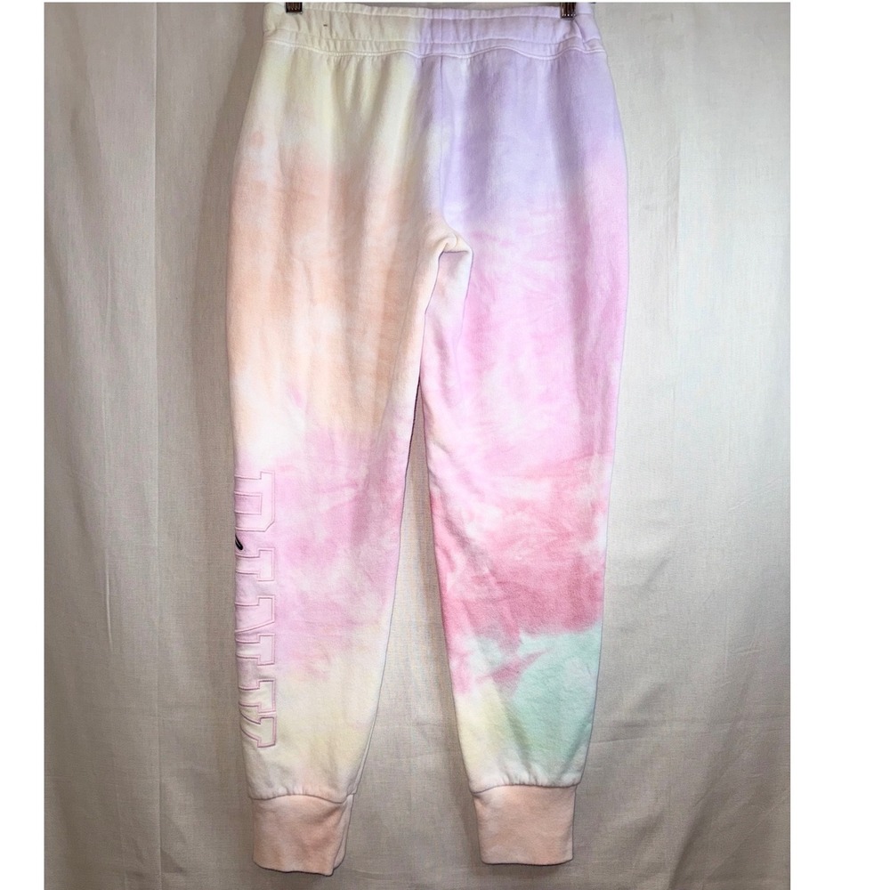 Victoria Secret PINK Tie Dye Joggers Pastel Love Pink Logo Sweatpants Small Y2K - Picture 4 of 4